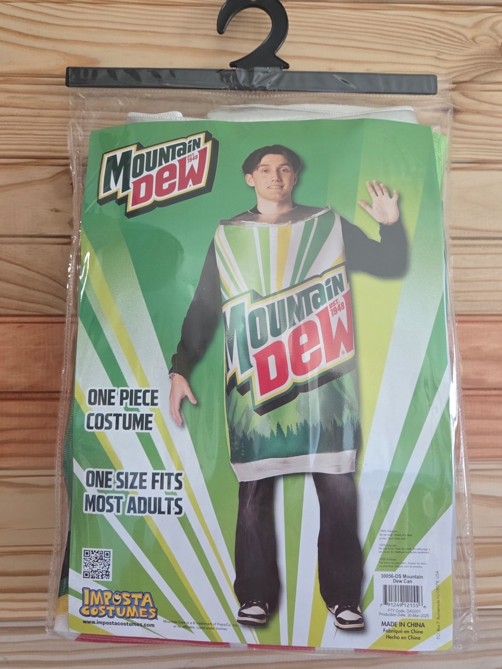 Mountain Dew Adult Costume